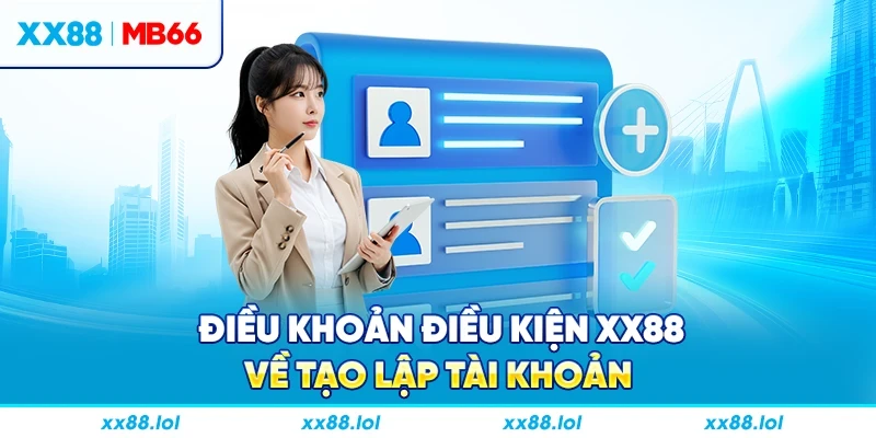 Điều khoản điều kiện XX88 về tạo lập tài khoản